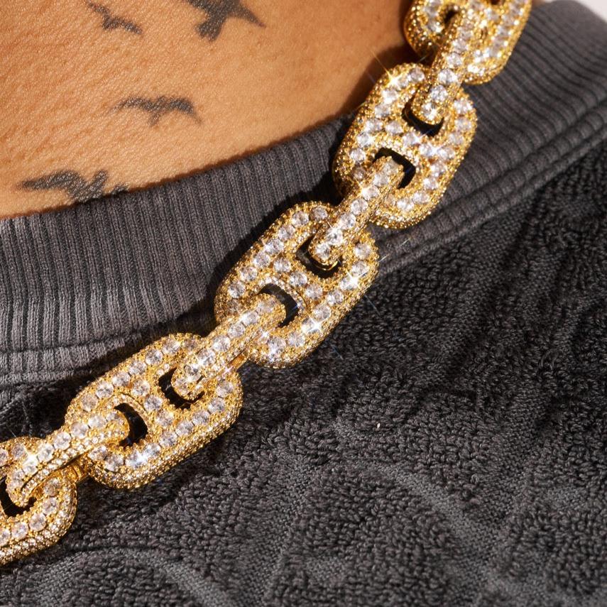 moissanite cuban link chain​
