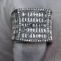 Diamond Ring For Men 925 Silver Baguette Ring