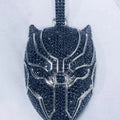 Sterling Silver 925 Hip Hop Iced Out Black Panther Pendant