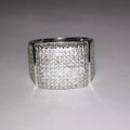 Iced Out Wedding Rings Custom Square Pinky Ring