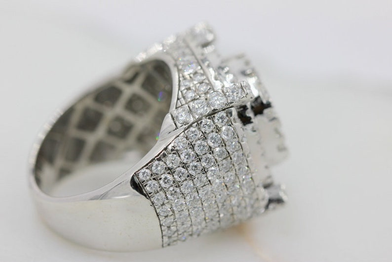 Hip Hop Style Iced Out Men Ring 7.75 CTW