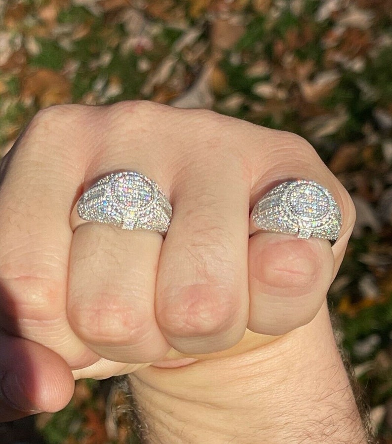 Diamond Iced Out Ring 925 sterling silver