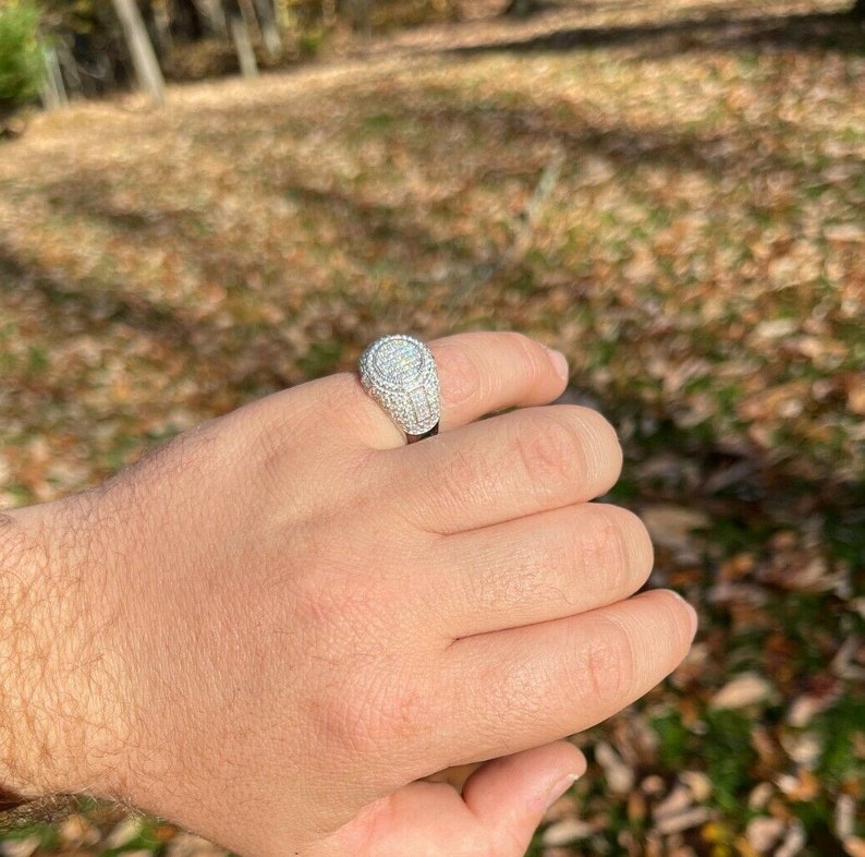 Diamond Iced Out Ring 925 sterling silver