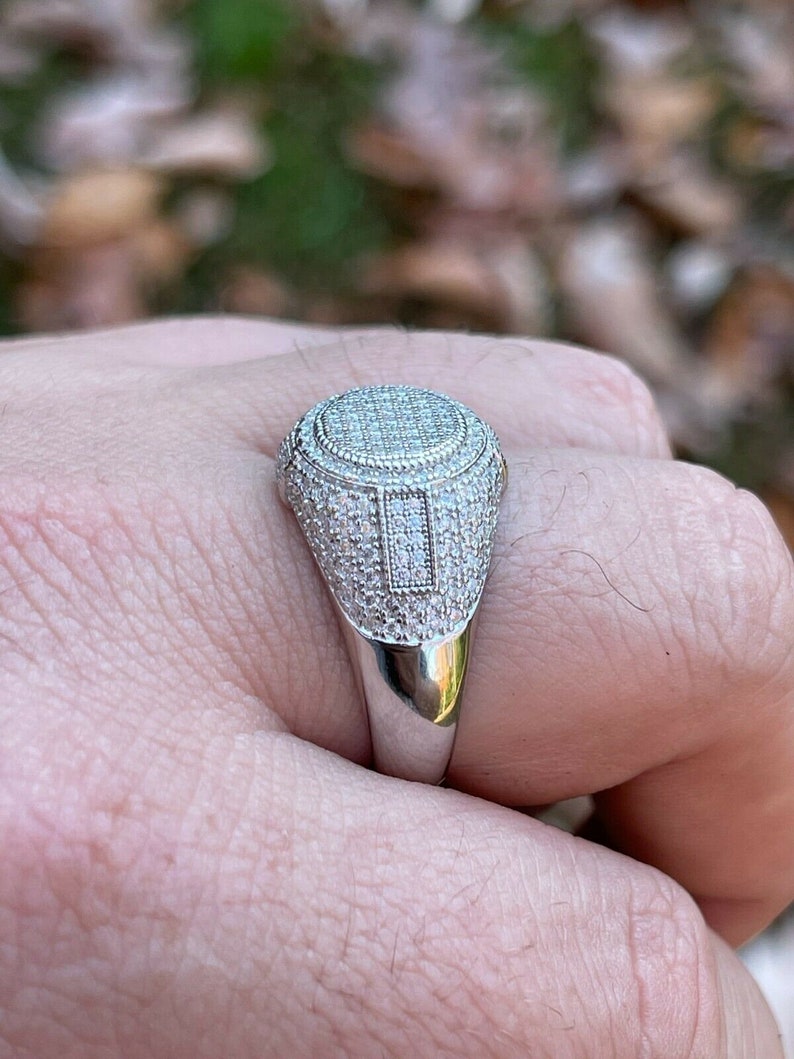 Diamond Iced Out Ring 925 sterling silver