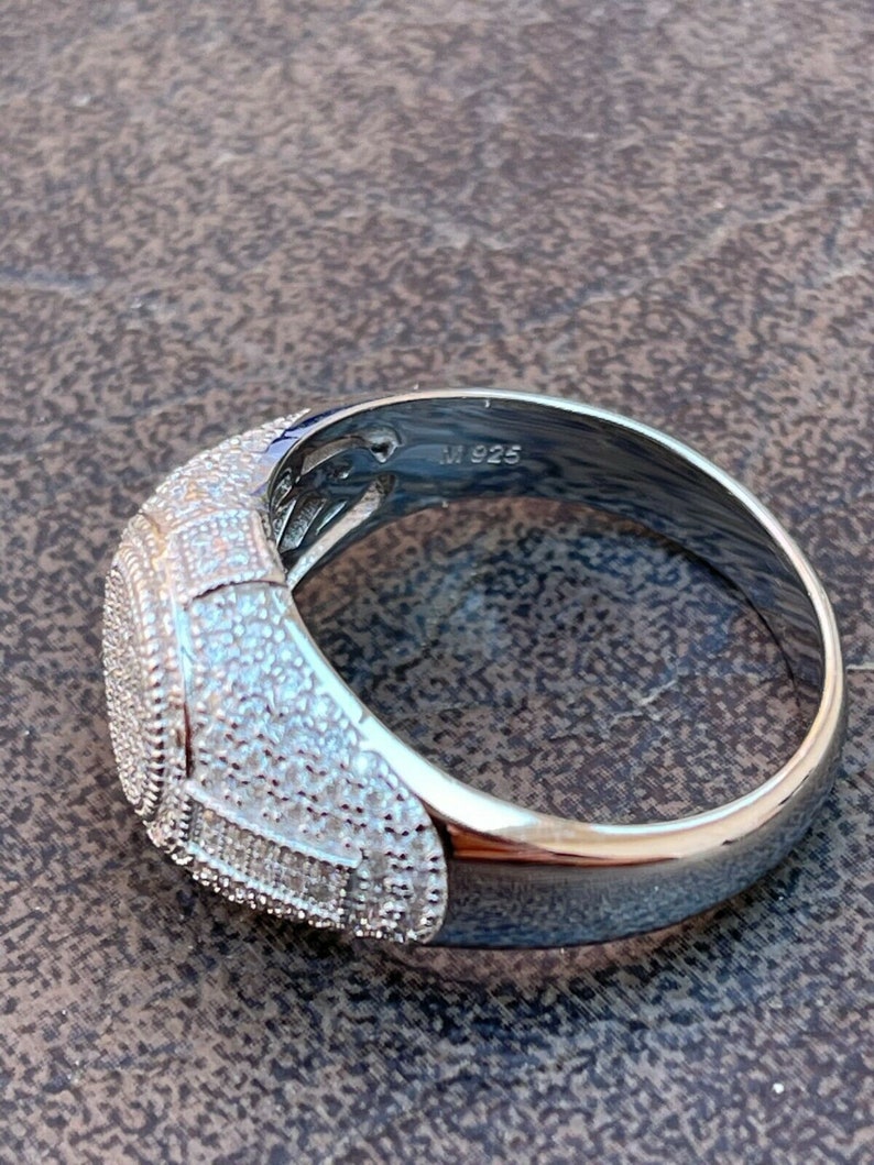 Diamond Iced Out Ring 925 sterling silver