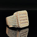 Iced Out Ring Baguette And Round Diamond