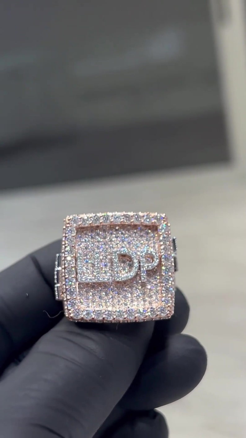LLCP Iced Out Rings for Men