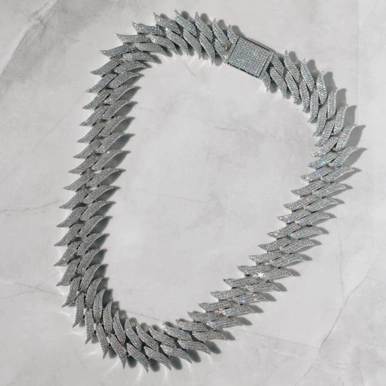 moissanite tennis chain 22 inch​