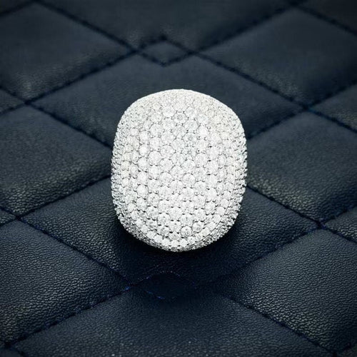 sterling silver diamond ring​
