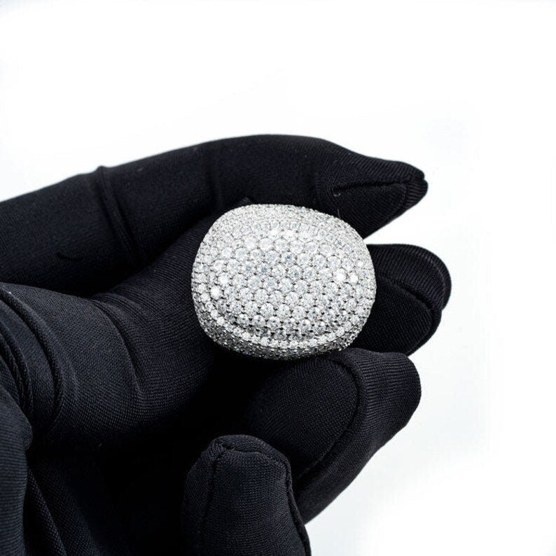 diamond sterling silver ring​