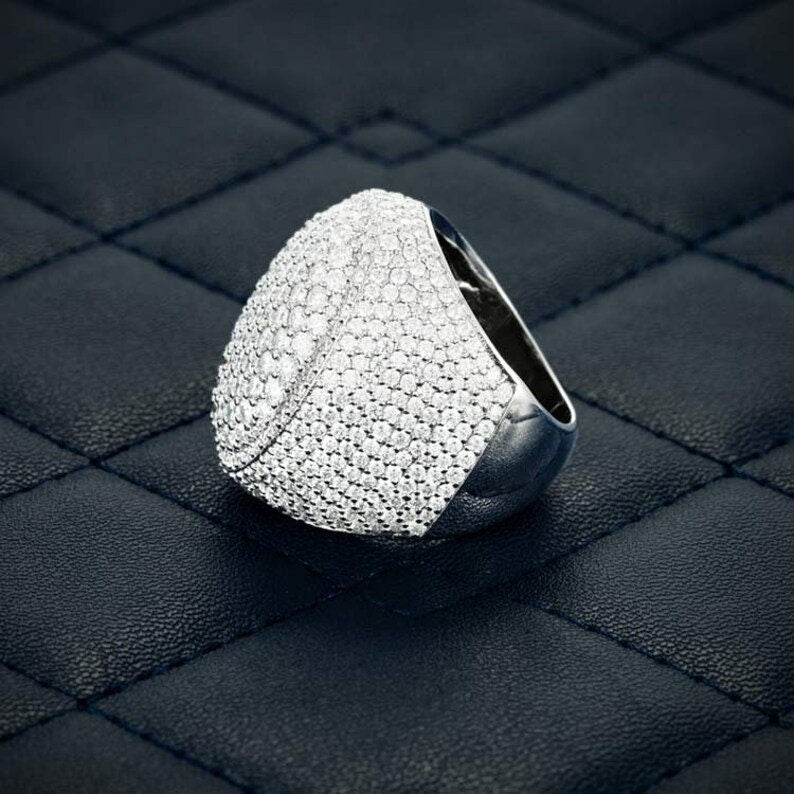 diamond ring silver​