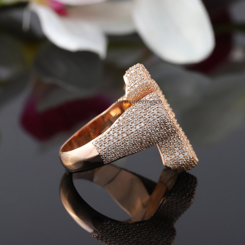 Unique Cross Men's Ring, Jesus Cross Ring