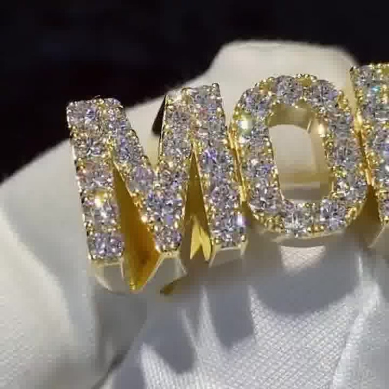 MOB Name Iced Out Ring