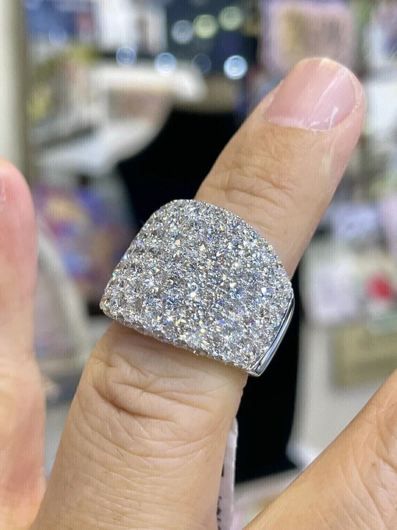 sterling silver rings with diamonds​