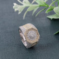 Two Tone Iced Out Ring