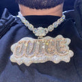 Hip Hop Pendant Silver "JUICE" Name Pendant
