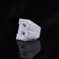 Hip Hop Initial Letter 'B' Iced Out Ring