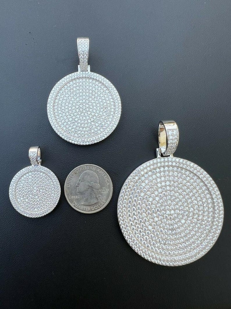 Iced Out Circle Pendant