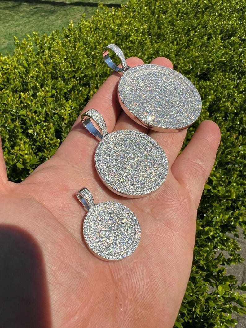 Iced Out Circle Pendant