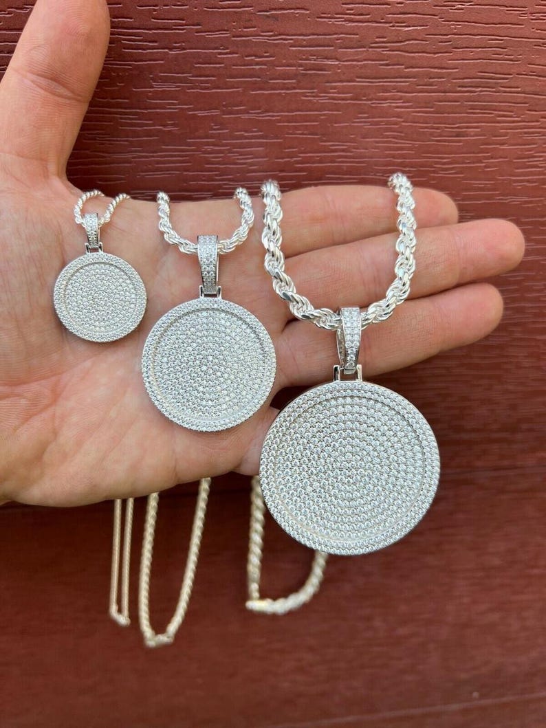 Iced Out Circle Pendant