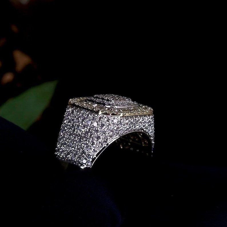 Champion Ring | Full Ice out Baguette Diamond Ring