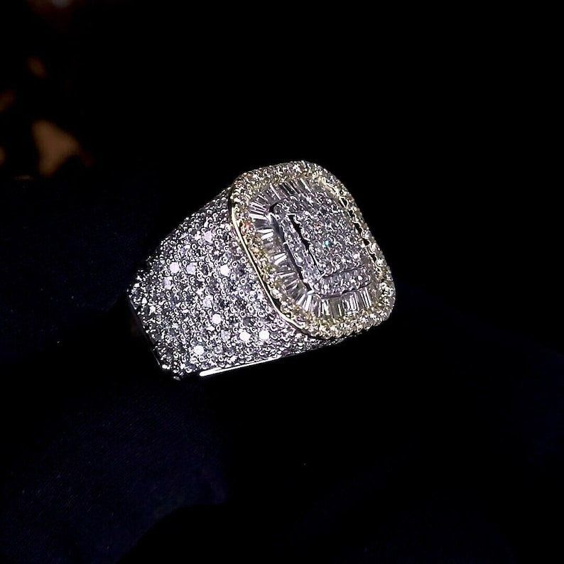 Champion Ring | Full Ice out Baguette Diamond Ring