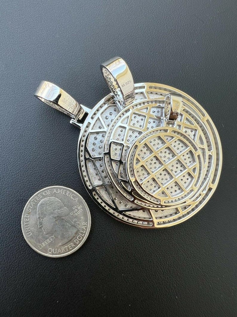 Iced Out Circle Pendant