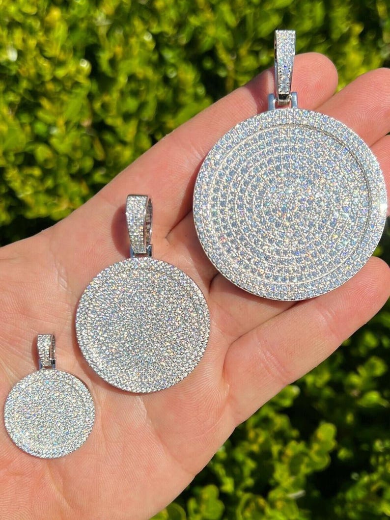 Iced Out Circle Pendant