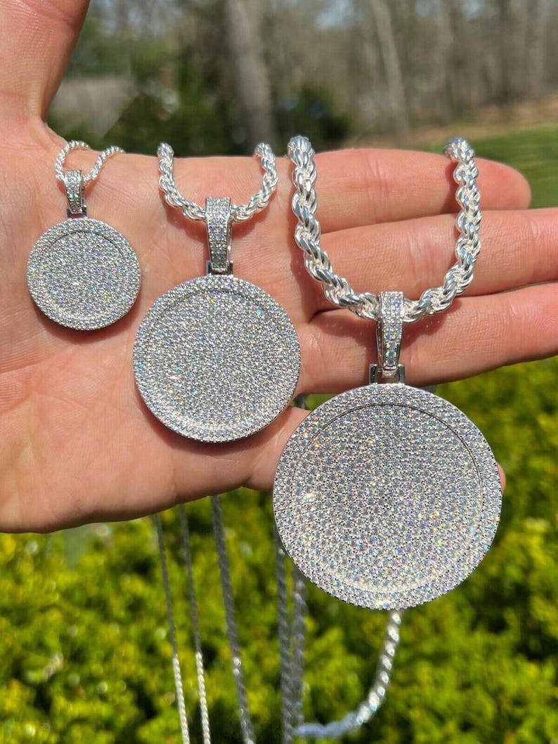 Iced Out Circle Pendant