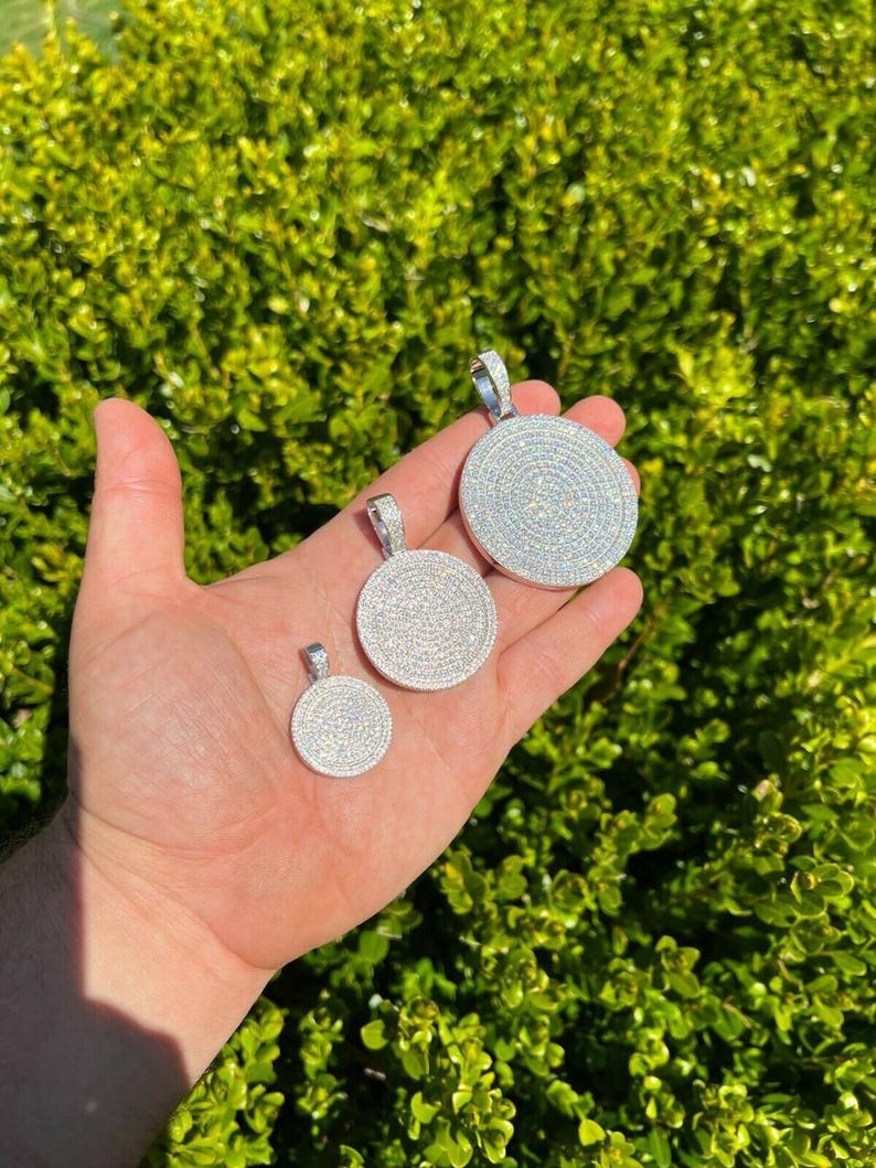 Iced Out Circle Pendant